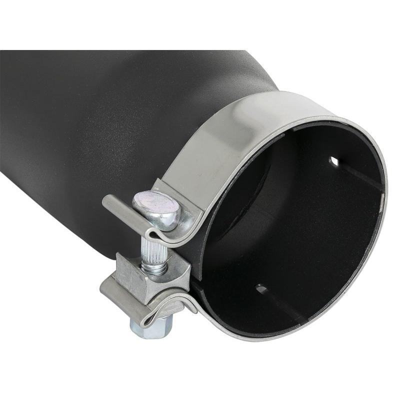 aFe MACH Force-Xp 409 Stainless Steel Exhaust Tip 3.5 In x 4.5in Out x 12in L Clamp-On-SR1 Performance