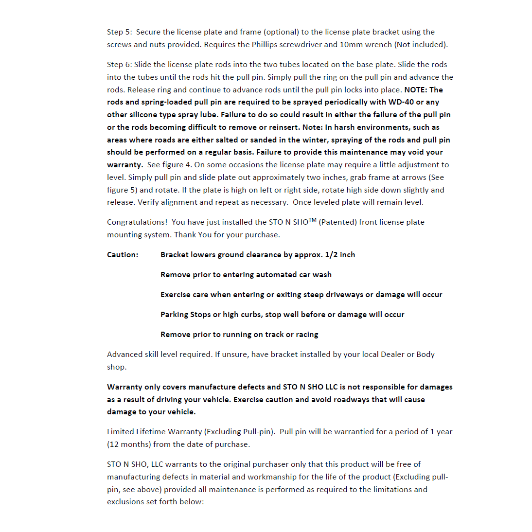 17-24 Mini Cooper License Plate Frame Bracket-SR1 Performance