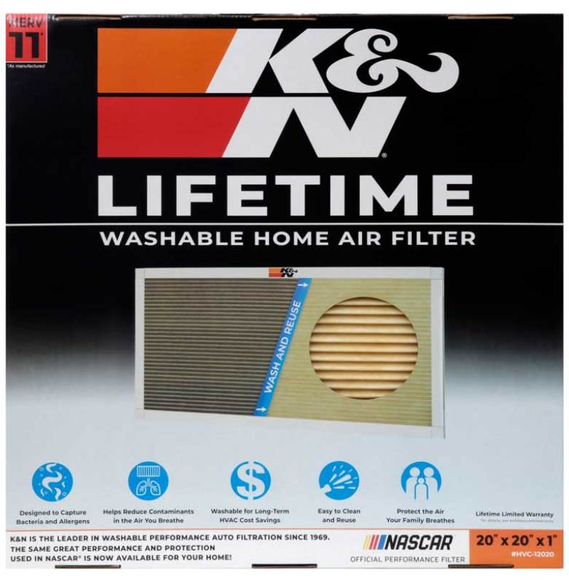K&N HVAC Filter - 20 x 20 x 1-SR1 Performance