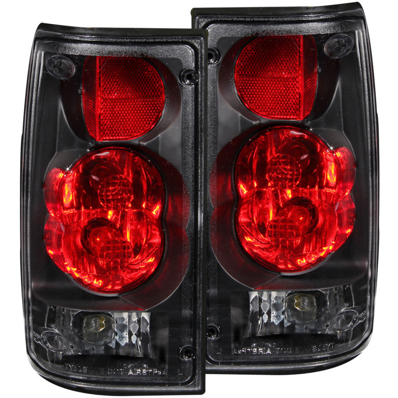ANZO 1989-1995 Toyota Pickup Taillights Black-SR1 Performance
