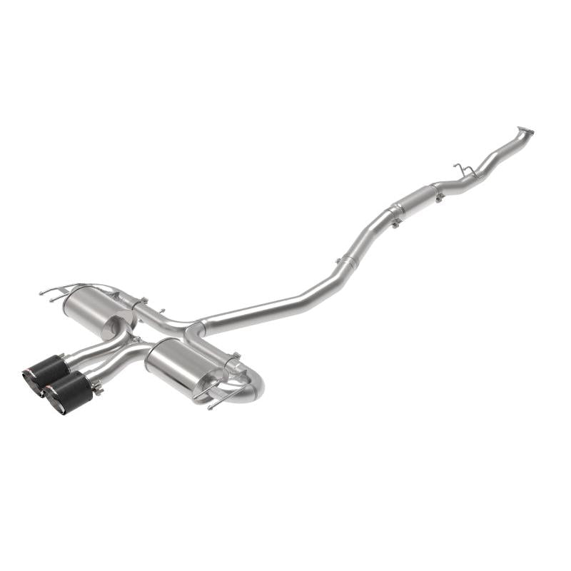 aFe Takeda 3in 304 SS Cat-Back Exhaust System w/CF Tips 17-20 Honda Civic Sport L4-1.5L (t)-SR1 Performance