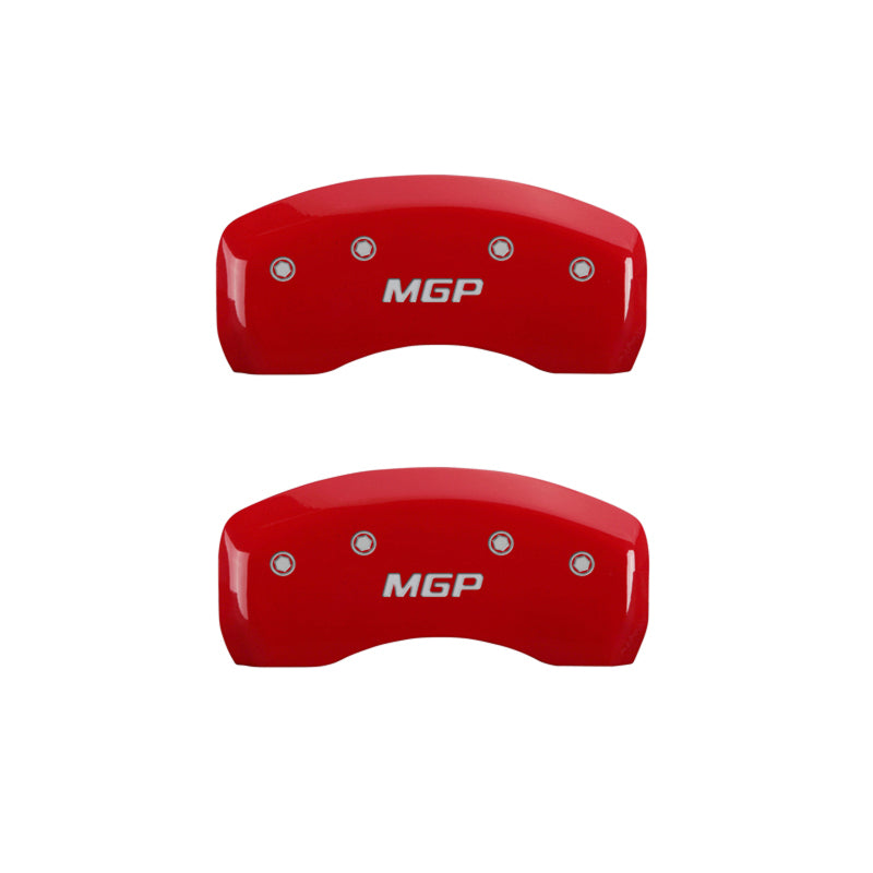 MGP 4-Piece Caliper Covers for 2006 Mini Cooper * Red Finish with Silver Engraving