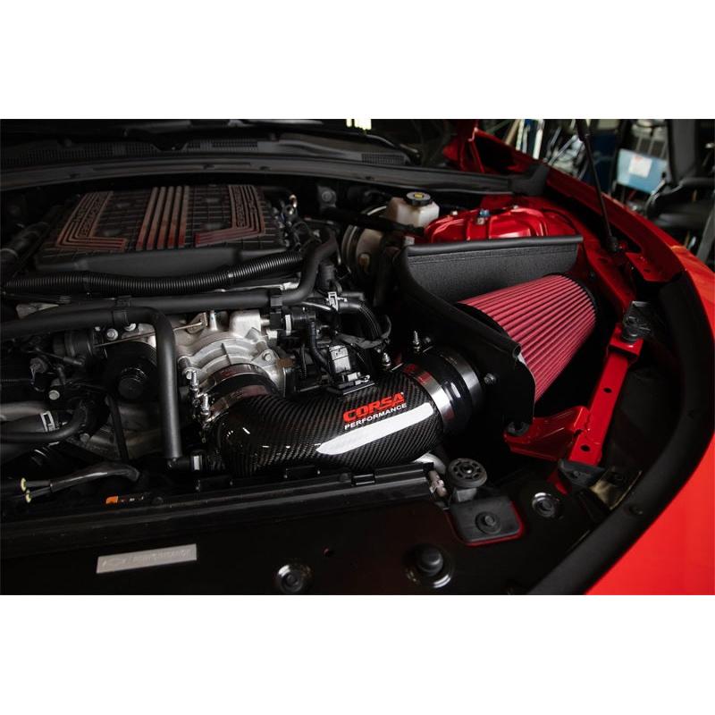 Corsa 2017-23 Chevrolet Camaro ZL1 Carbon Fiber Air Intake w/ DryTech 3D No Oil Filtration-SR1 Performance