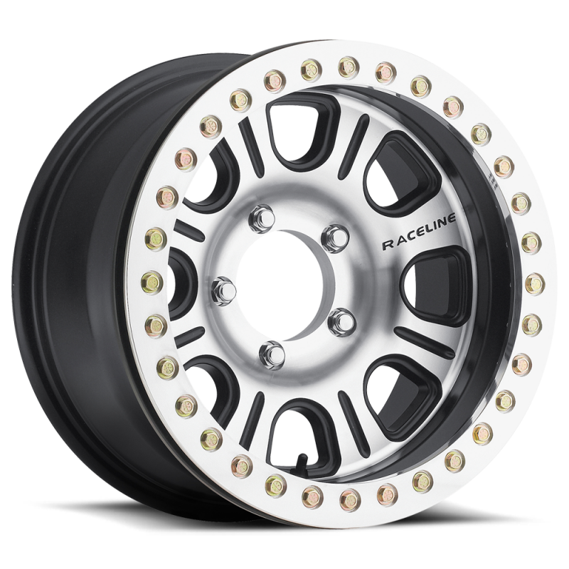 Raceline RT232 Monster 17x8.5 Inch Beadlock Wheel with 5x127 Bolt Pattern and Zero Offset