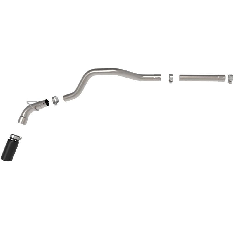 aFe LARGE BORE HD 3in 409-SS DPF-Back Exhaust w/Black Tip 14-18 RAM 1500 EcoDiesel V6-3.0L (td)