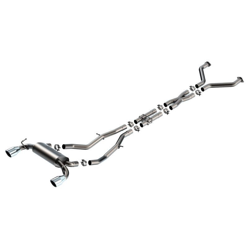 Borla 23-24 Nissan Z 2.5in S-Type Cat Back Exhaust 4.5in Tip - Stainless Steel Tips