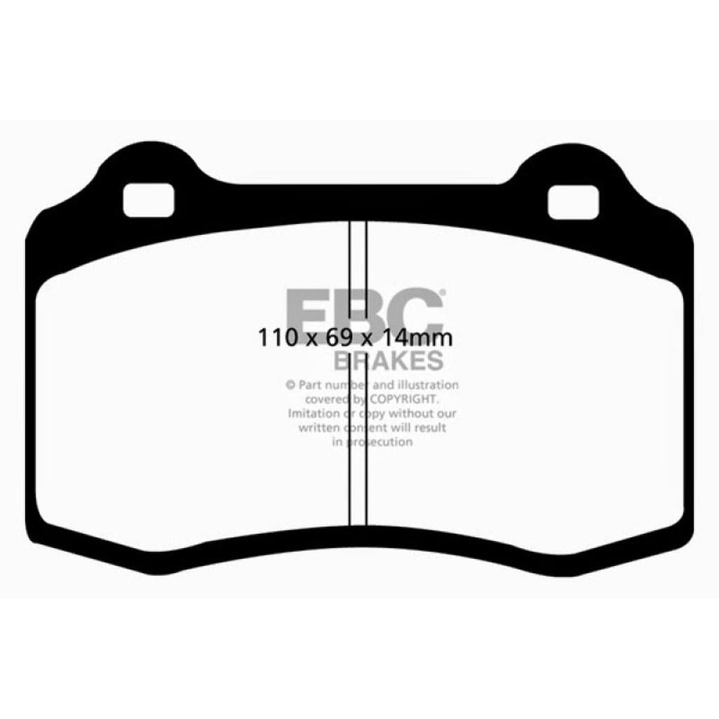 EBC Bluestuff NDX Front Brake Pads for Jaguar XJR and XKR 1998-2002
