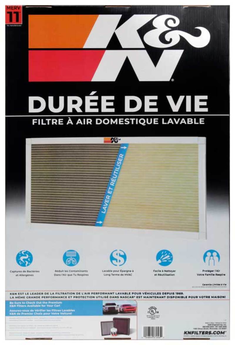 K&N HVAC Filter - 20 x 30 x 1-SR1 Performance