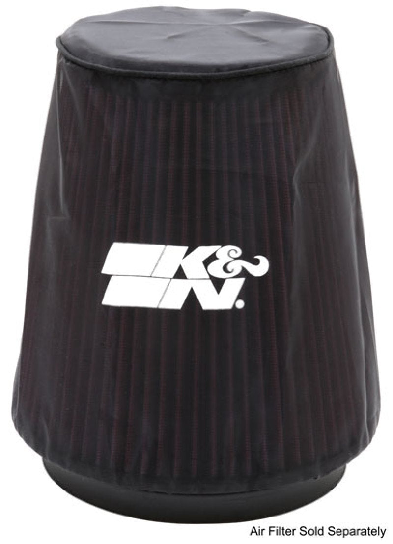 K&N Universal P Dry charger Round Tapered Air Filter Wrap Black-SR1 Performance