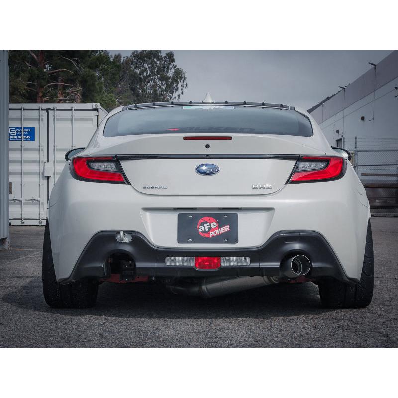 aFe 13-22 Toyota GR86/FR-S/BRZ H4-2.0L/2.4L Takeda 3in 304 SS Cat-Back Exhaust System w/ Brushed Tip