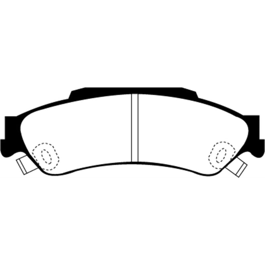 EBC Greenstuff 98-05 Chevrolet Blazer Rear Brake Pads – Heavy Duty 4x4 Performance