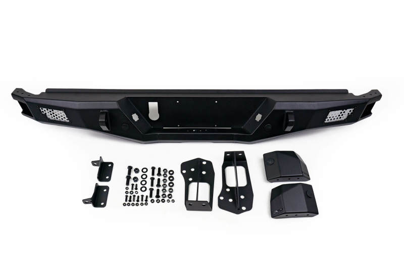 DV8 Offroad 16-23 Toyota Tacoma MTO Series Rear Bumper with Light Mounts and Recovery Points