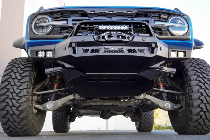 DV8 Offroad Spec Series Front Bumper for 2021-2023 Ford Bronco with Winch Mount and LED Lighting