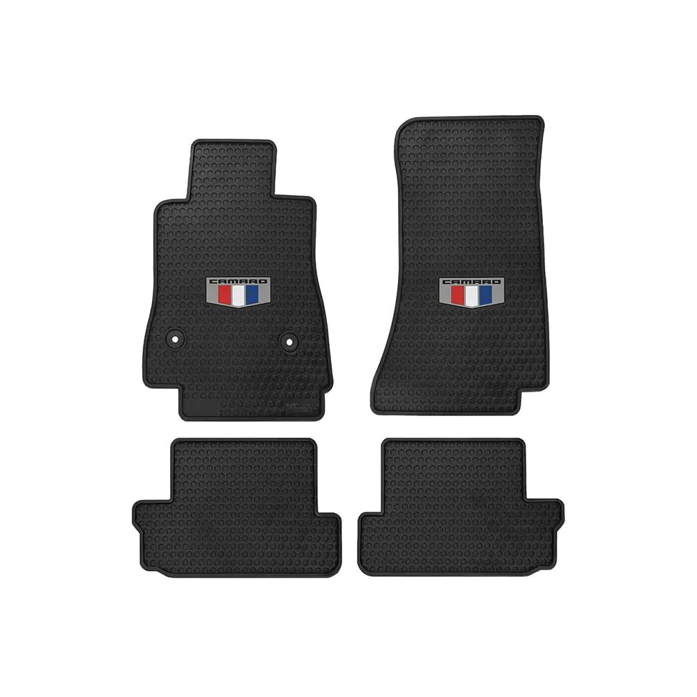 Lloyd Mats Custom-Fit All-Weather Rubber 6th-Generation Chevy Camaro Floor Mats with Camaro Crest