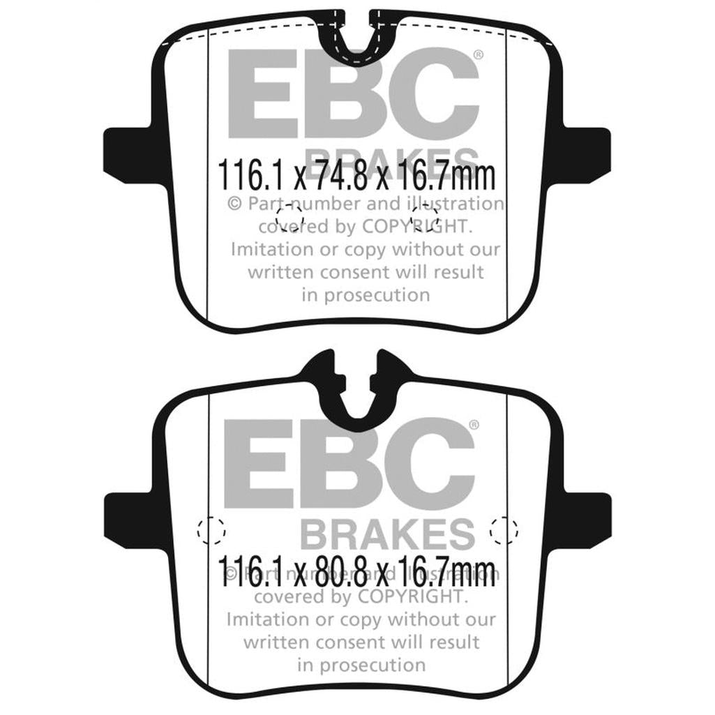 EBC Bluestuff NDX Full Race Rear Brake Pads for BMW M5 and M8 – High Friction Performance and Track-Ready Braking