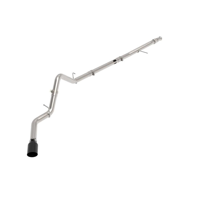 aFe Large Bore-HD 3in 409SS DPF-Back 20-21 GM Trucks L6-3.0L (td) LM2 - Black Tip-SR1 Performance