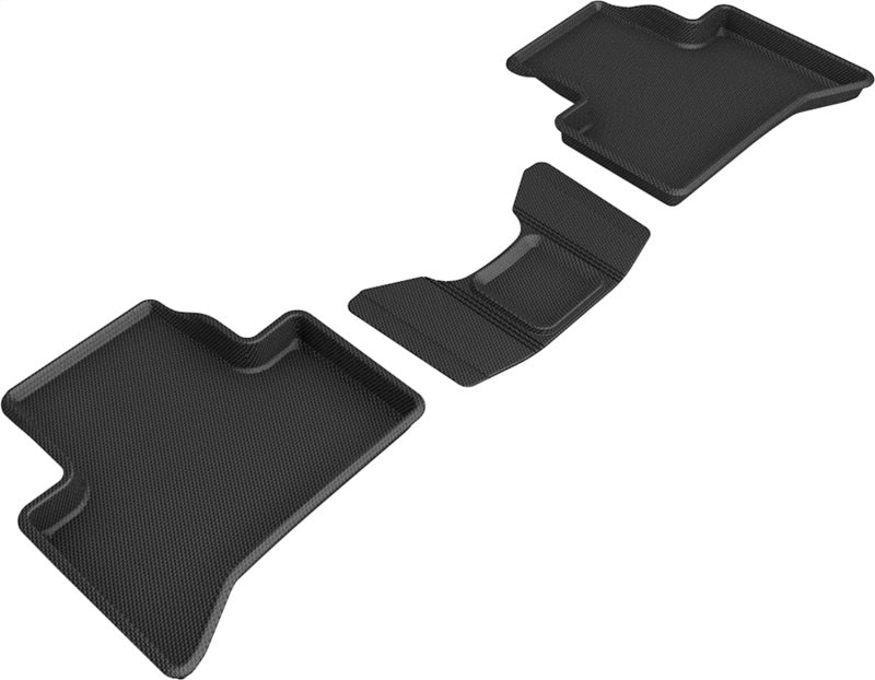 3D MAXpider 18-21 Alfa Romeo Stelvio / Stelvio Quadrifoglio Kagu 2nd Row Floormats - Black-SR1 Performance