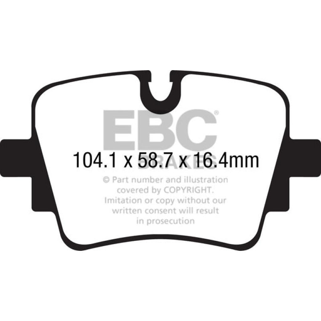 EBC Yellowstuff Rear Brake Pads for Jaguar F-Type 2014-2017 – High-Performance Street and Track Use