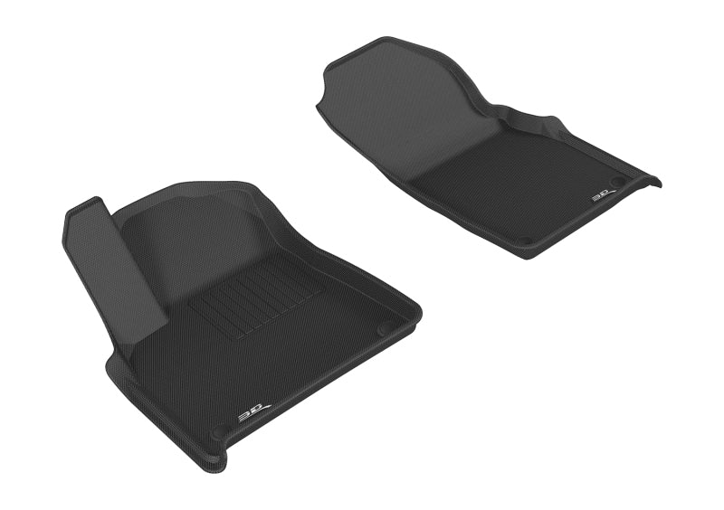 3D MAXpider 2017-2020 Audi Q7/Q8 Kagu 1st Row Floormat - Black-SR1 Performance