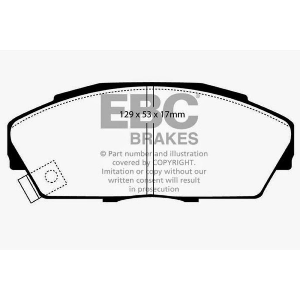 EBC Greenstuff 2000 Series Sport Brake Pads for Honda Prelude and Civic – Part DP2719/2