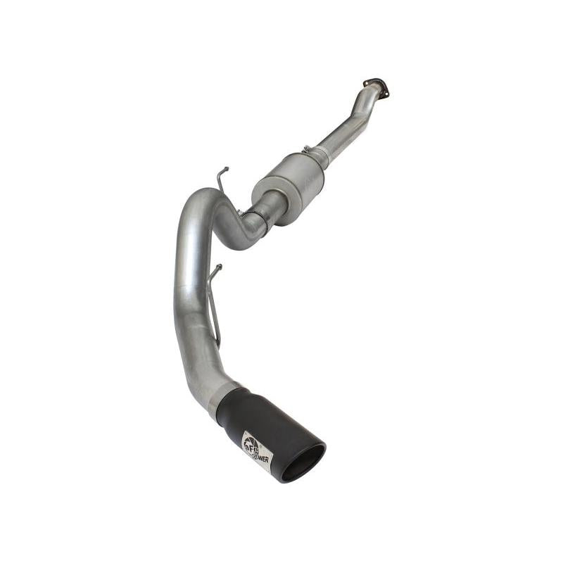 aFe Atlas Exhausts 4in Cat-Back Aluminized Steel Exhaust Sys 2015 Ford F-150 V6 3.5L (tt) Black Tip-SR1 Performance