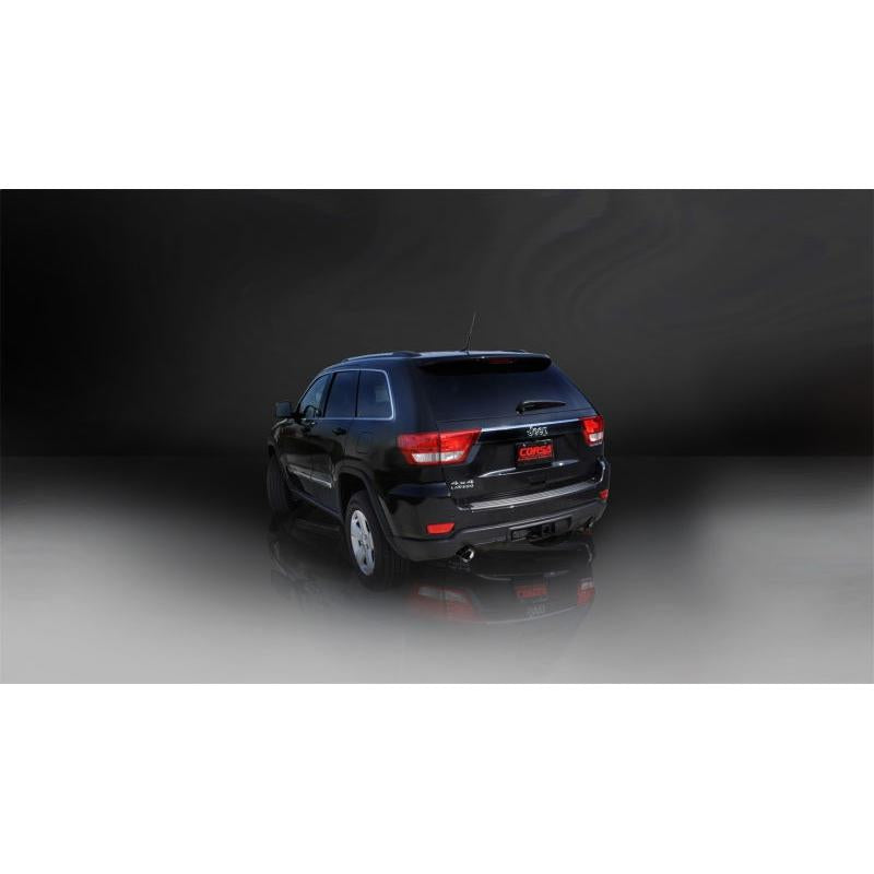 Corsa 2011-2021 Jeep Grand Cherokee 3.6L 2.5in Dual Rear Exit Sport Exhaust w/ 4.5in Black Tips-SR1 Performance