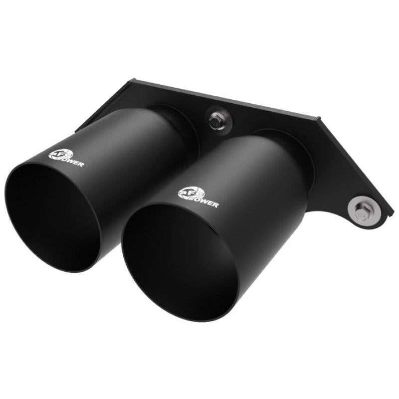 aFe Power Mach Force Xp 4in 304 SS Bolt-On Exhaust Tips Satin Black 14-19 Porsche 911 GT3 3.8L/4.0L-SR1 Performance