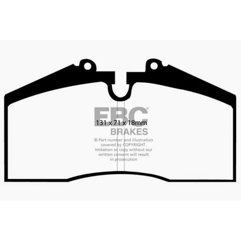 EBC Yellowstuff Rear Brake Pads for Porsche 911 (993) and 928 – High-Performance Street and Track Use