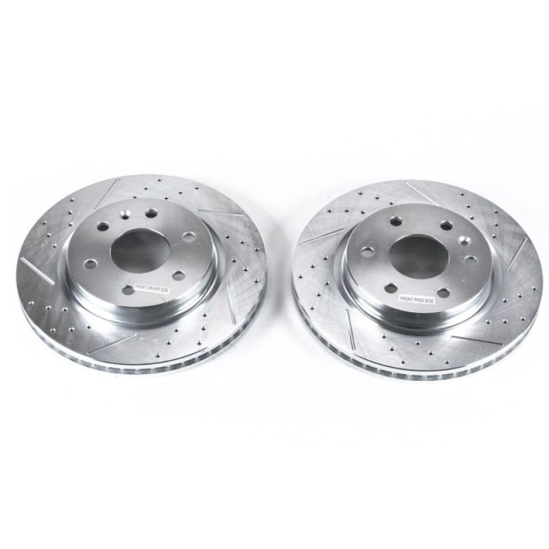 Power Stop 08-17 Buick Enclave Front Evolution Drilled & Slotted Rotors - Pair-SR1 Performance