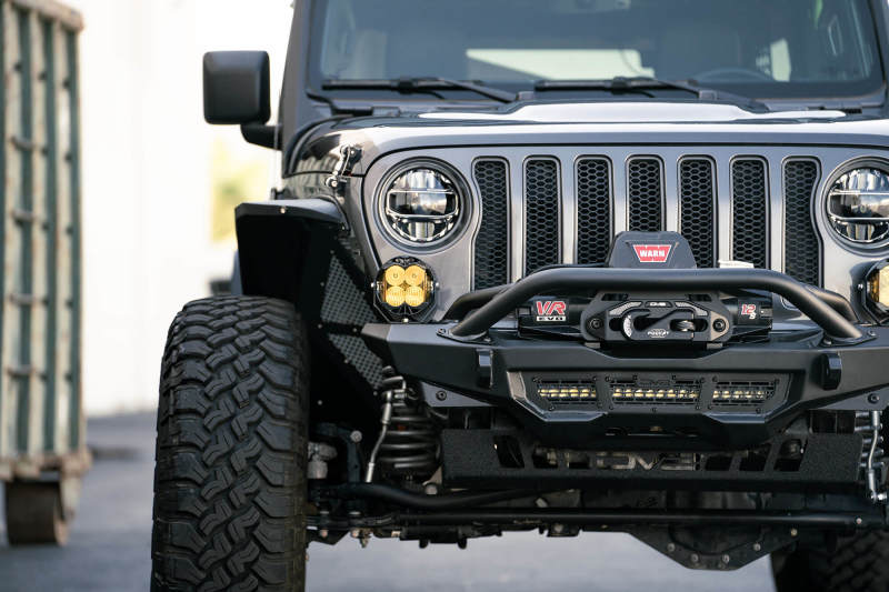 DV8 Offroad Spec Series Front Bumper for Jeep Wrangler JL & Gladiator JT – Heavy-Duty Winch-Ready Off-Road Protection