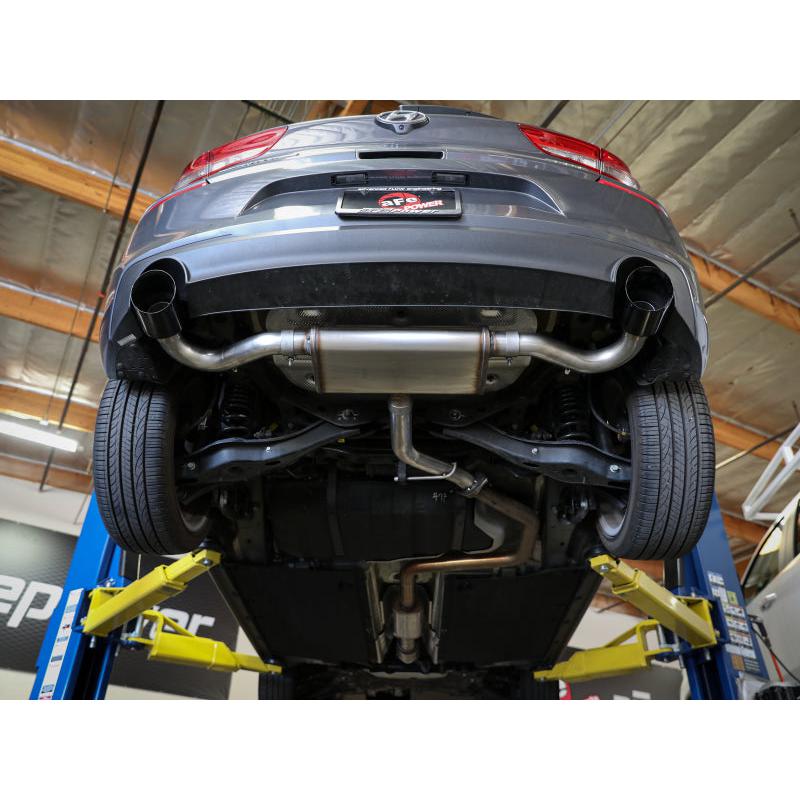 aFe Takeda Series 2.5in 409 SS Axle-Back Exhaust 18-20 Hyundai Elantra GT L4-1.6L(t) w/ Black Tips-SR1 Performance