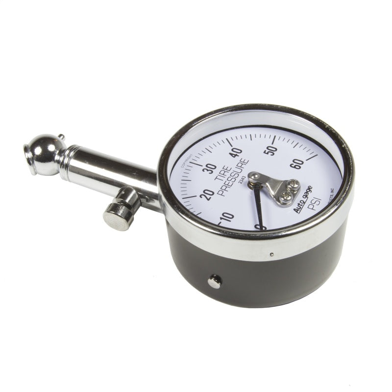 Autometer 60 PSi Peak/Hold Mechanical Tire Pressure Gauge-SR1 Performance