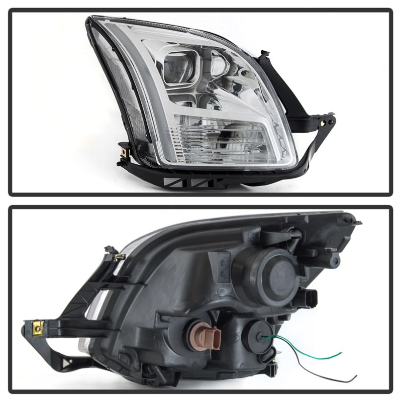 xTune 06-09 Ford Fusion Light Bar DRL Projector Headlights - Chrome (PRO-JH-FFU06-LB-C)-SR1 Performance