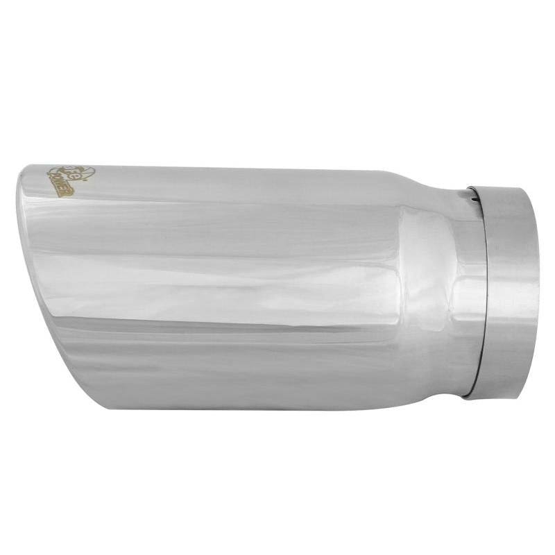 aFe Universal Bolt On Exhaust Tip Polished 5in Inlet x 6in Outlet x 12in Long-SR1 Performance