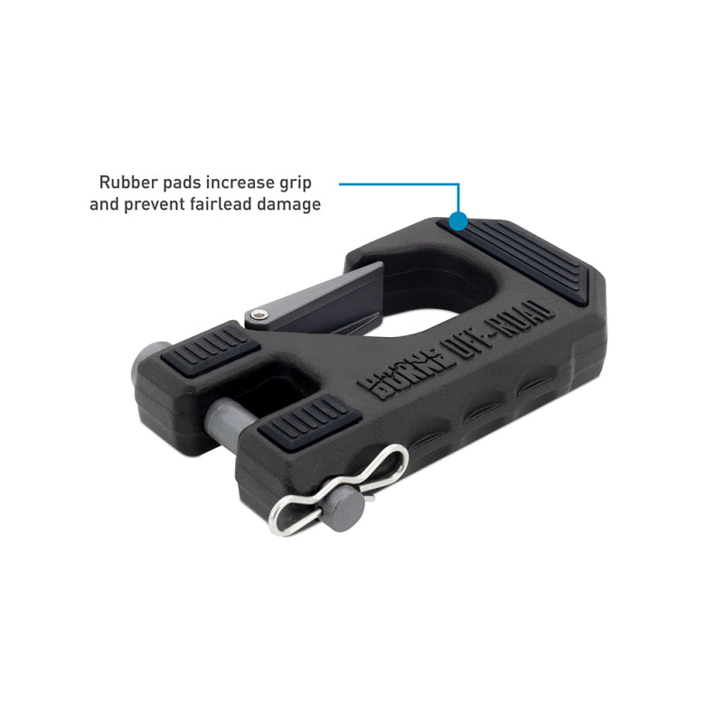 Borne Off-Road 10K Winch with Black Synthetic Rope - Heavy-Duty Automotive Recovery Equipment