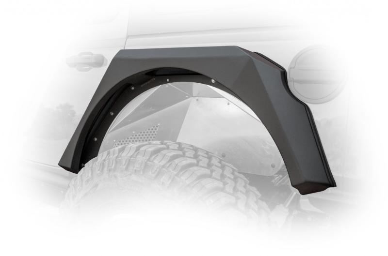 DV8 Offroad 2018+ Jeep Wrangler JL Armor Fenders with LED Turn Signal Lights (Set of 4)