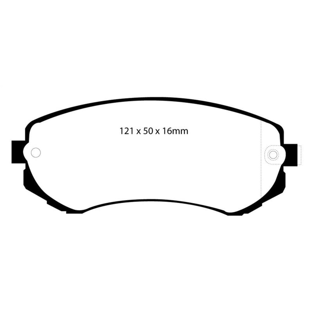EBC Yellowstuff Front Brake Pads for Nissan 240SX & Skyline R32 – High-Performance Street and Track Use