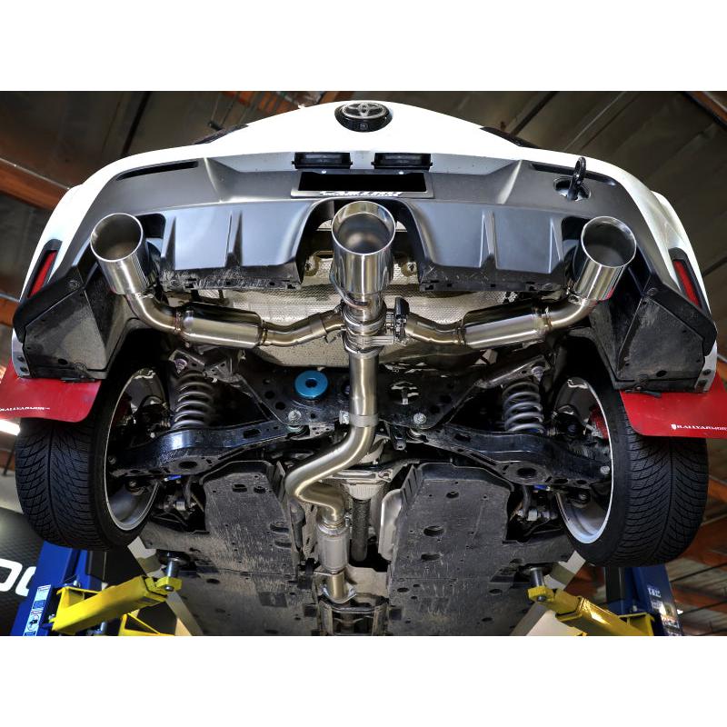 aFe 23-24 Toyota GR Corolla L3 1.6L (t) Gemini XV 3in to 2-1/2in Cat Back Exhaust w/ Black Tips-SR1 Performance
