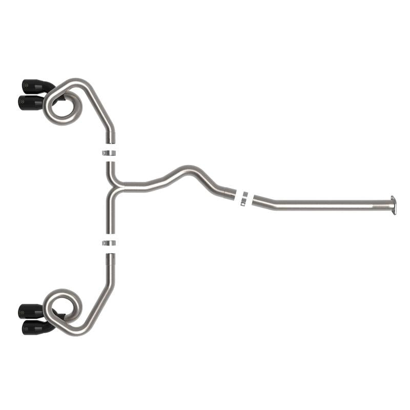 aFe POWER Takeda 3in to 2-1/2in 304 SS Cat-Back Exhaust w/ Black Tips 22-23 Subaru WRX H4-2.4L (t)-SR1 Performance