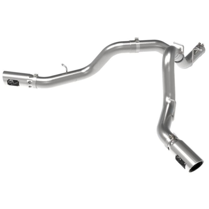 aFe Large Bore-HD 4in 409SS DPF-Back Exhaust System w/Polished Tips 20 GM Diesel Trucks V8-6.6L-SR1 Performance