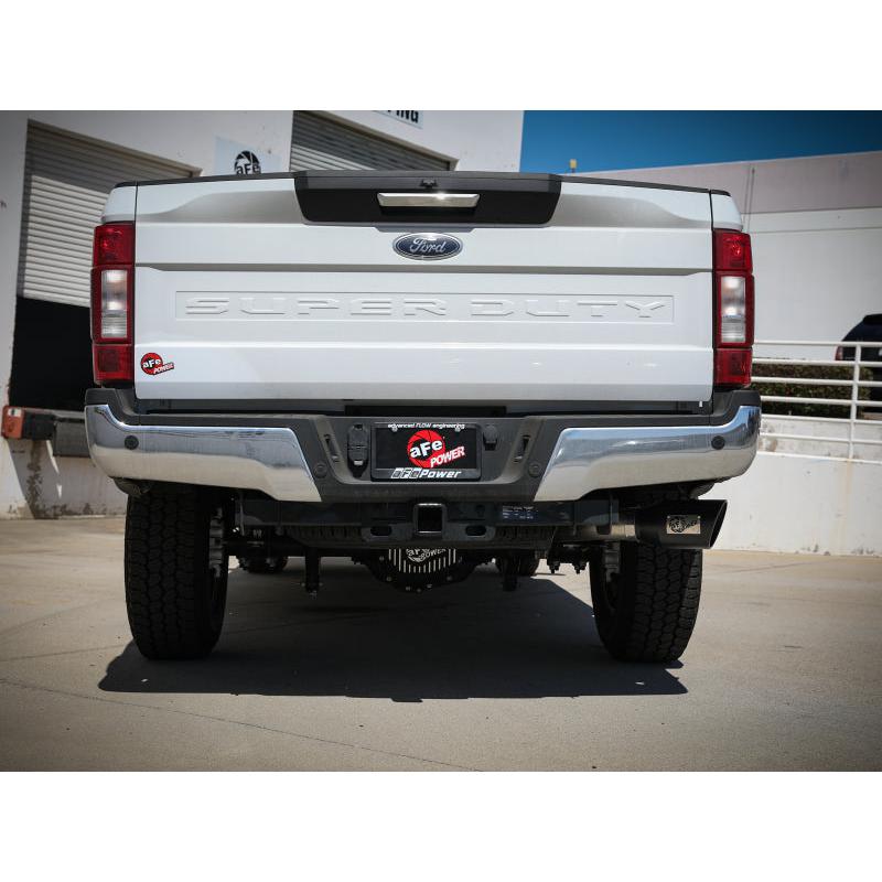 aFe Apollo GT Series 3-1/2in 409 SS Axle-Back Exhaust 17-20 Ford F-250/F-350 Black Tips w/o Muffler-SR1 Performance