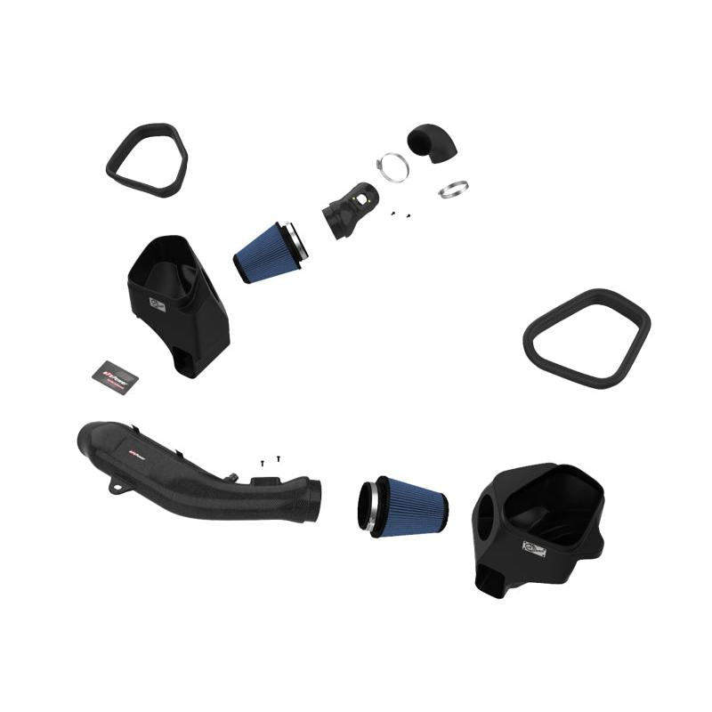aFe Track Series Stg 2 Carbon Fiber Intake w/Pro 5R Media 15-20 BMW M3/M4(F80/82/83) L6-3.0L(tt) S55-SR1 Performance