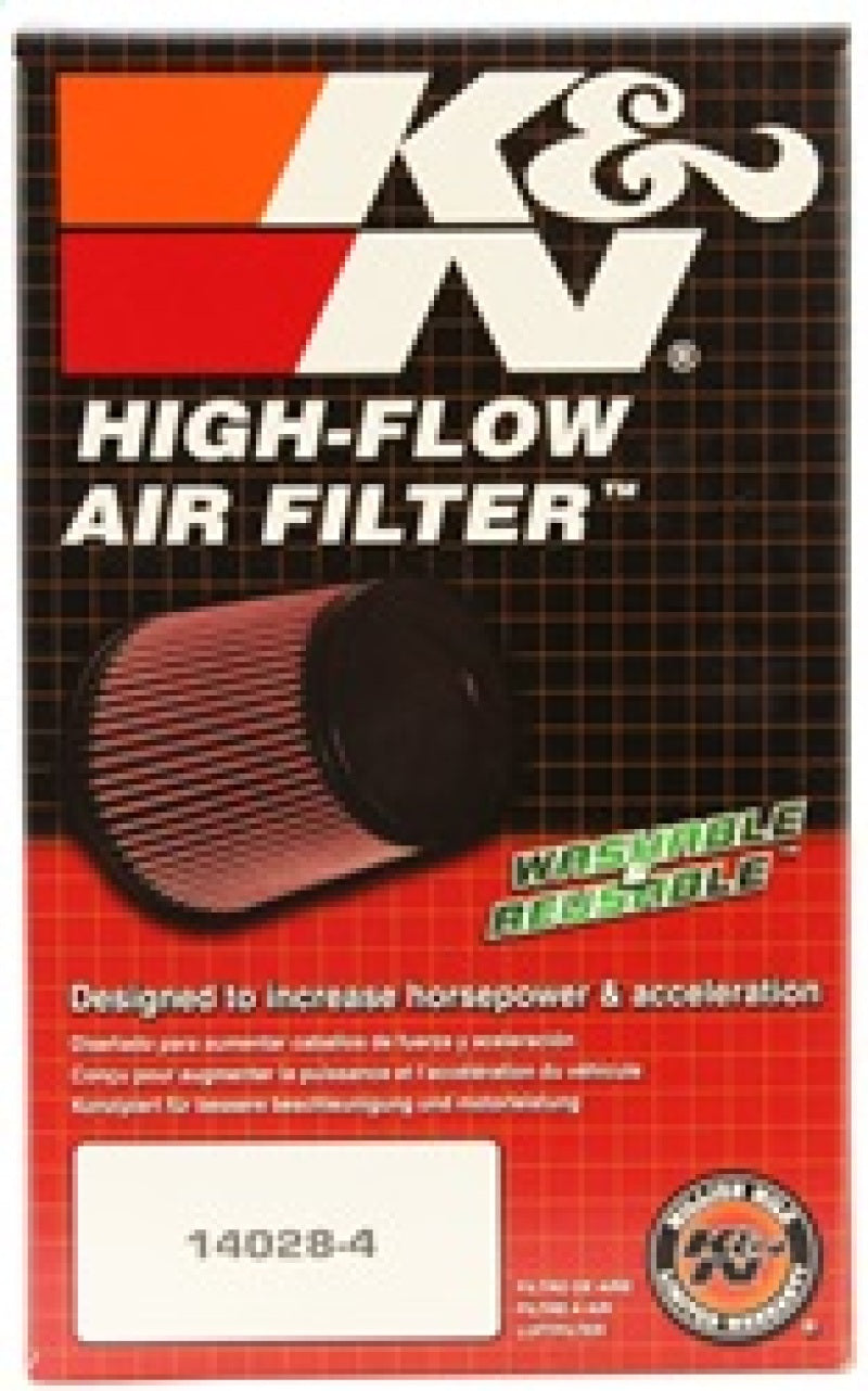 K&N Filter Universal Rubber Filter - Round Straight - Angled Flange for 81-82 Honda ATC250R 250-SR1 Performance