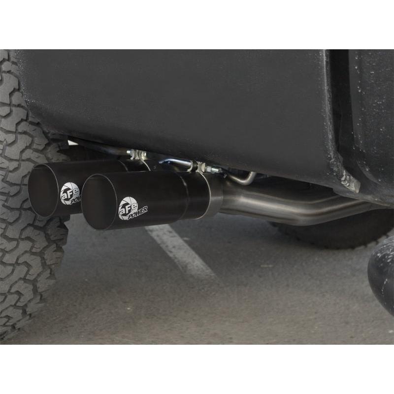 aFe Rebel Exhausts Cat-Back SS Ford F-150 04-08 V8 4.6/5.4L w/ Black Tips-SR1 Performance
