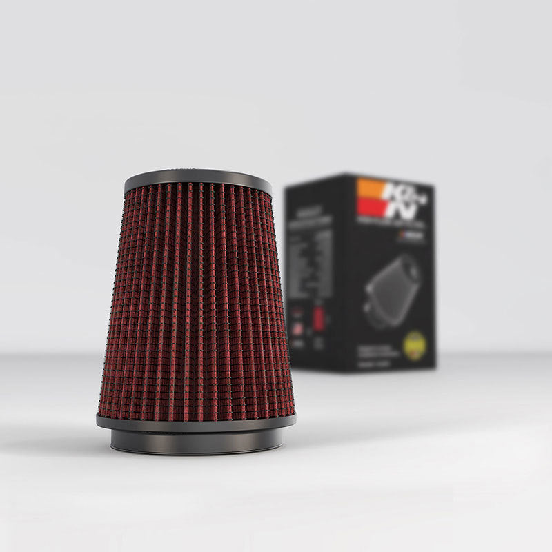 K&N Universal Rubber Filter 3 1/2 inch FLG / 4 5/8 inch Base / 3-1/2 inch Top / 5 1/2 inch Height-SR1 Performance