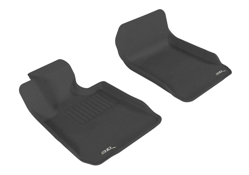 3D MAXpider 2006-2011 BMW 3 Series E90/E92 Kagu 1st Row Floormat - Black-SR1 Performance