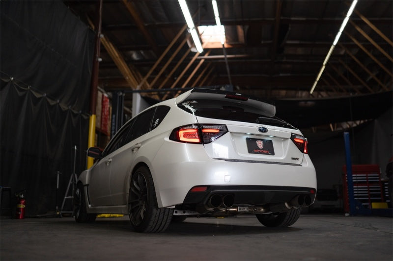 Spyder 08-14 Subara Impreza WRX Hatchback LED Tail Lights Seq Signal Black ALT-YD-SI085D-SEQ-BK-SR1 Performance