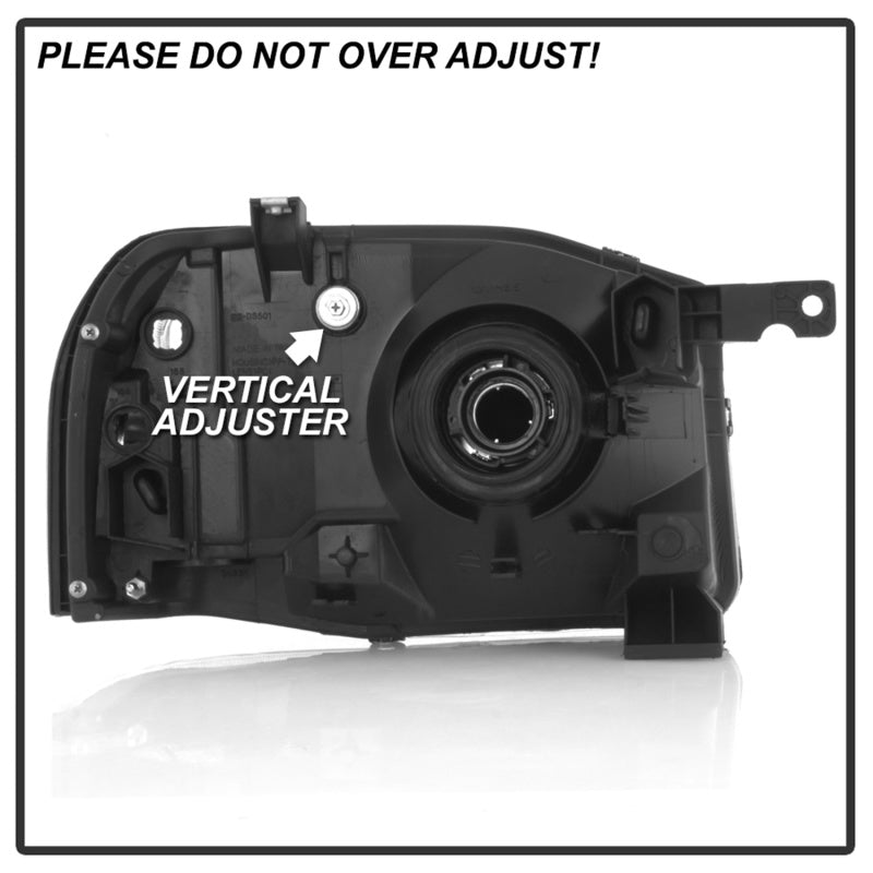 xTune 01-04 Nissan Frontier OEM Headlights - Black (HD-JH-NF01-AM-BK)-SR1 Performance