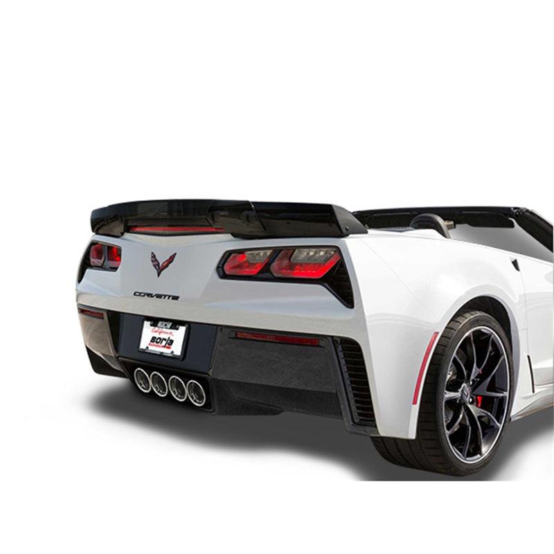 Borla 15 Chevy Corvette C7 ZO6 6.2L w/o AFM w/ NPP ATAK Quad RD RL AC Tips Center Rear Exit Exh