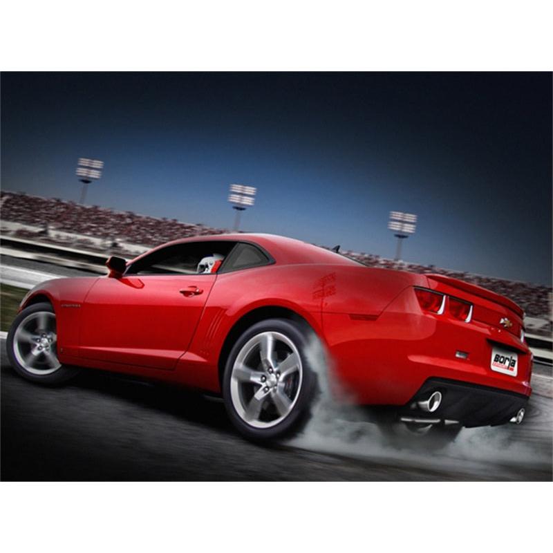 Borla 10-13 Chevy Camaro SS 6.2L V8 Single RoundTip Split Rear Exit S-Type Catback Exhaust